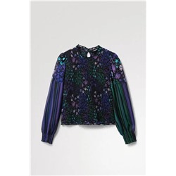 Blusa ajustada floral