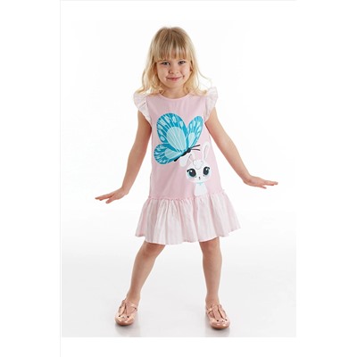 Denokids Tavşan&Kelebek Kız Elbise CFF-21Y1-003