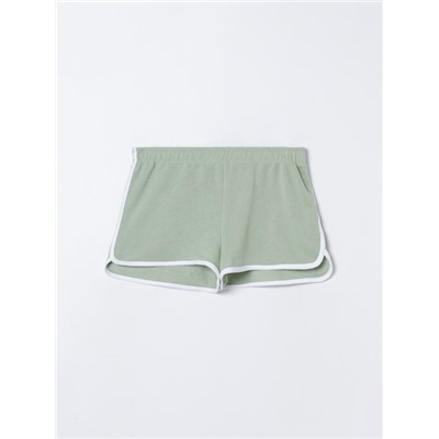 BASIC PLUSH SHORTS WITH PIPING
