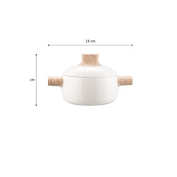 Manon Tencere - Beyaz - 18 cm