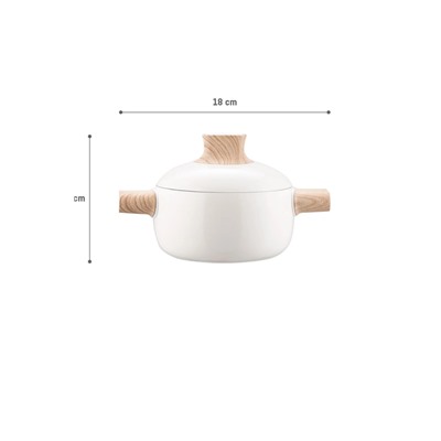 Manon Tencere - Beyaz - 18 cm
