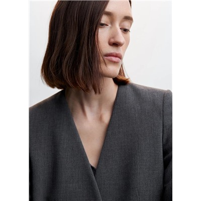 Americana traje collarless