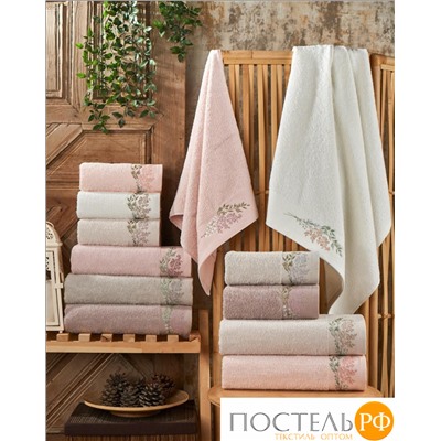Полотенеце Карвен Elit 50*90 6шт.махра с вышивкой H 7000 SOGUT