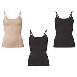 ESMARA® Lingerie ESMARA® Spaghettiträgerhemden Damen, 3 Stück, mit Bio-Baumwolle und Elasthan