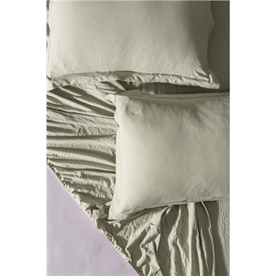 Mona Tek Kişilik Microfiber Lastikli Nevresim Takımı - Haki