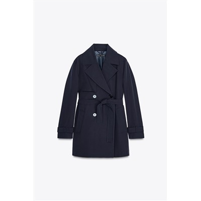 SEMI-LONG TRENCH COAT WITH BELT
