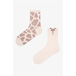 Penti, Giraffe Bej 2li Soket Çorap