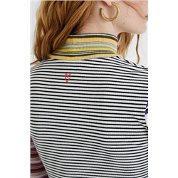 Camiseta crop rayas