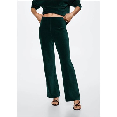 Pantalón pana cintura elástica -  Mujer | MANGO OUTLET Melilla