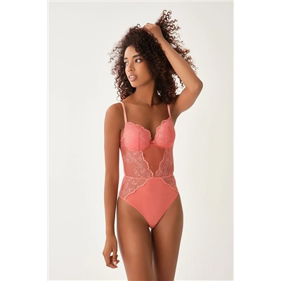 Dagi Kiremit Kaplı Dantelli Body 21WW51001MA