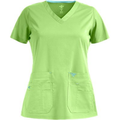 Med Couture Scrubs Flex-It V-Neck Top