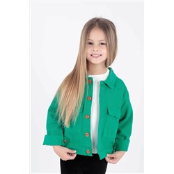 AHENGİM Kids Kız Çocuk Ceket Pamuklu Gabardin Renkli Ceket Ak2210 1-2-10001125