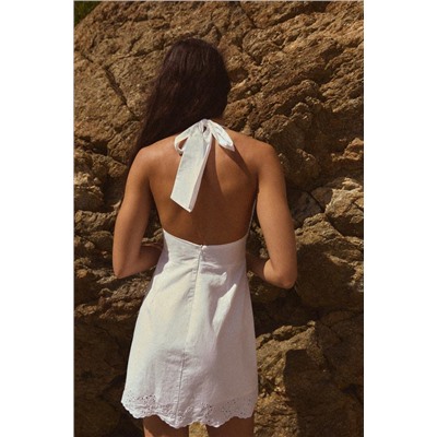 POCAS UNIDADES VESTIDO POPELÍN BORDADOS