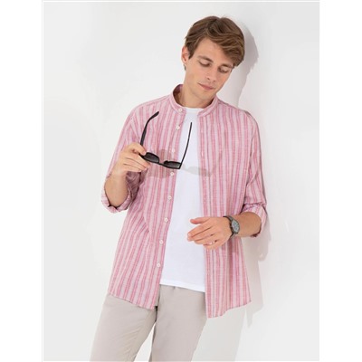 Gül Kurusu Slim Fit Uzun Kollu Gömlek