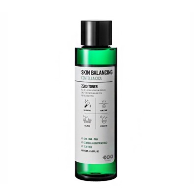 Skin Balancing Centella Cica Zero Toner, Успокаивающий кислотный тонер