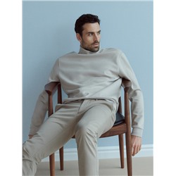 Sweatshirt mit hohem Stehkragen