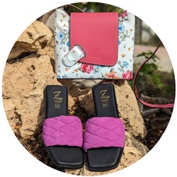 Ab.Zapatos 3420 BENEDETTO+Vera pelle flores fuxia АКЦИЯ