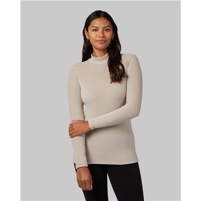 WOMEN'S HEAVYWEIGHT FLEECE BASELAYER MOCK TOP
