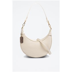 Bandolera de piel Asís - Beige