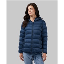 WOMEN'S LIGHTWEIGHT POLY-FILL PACKABLE HOODED JACKET