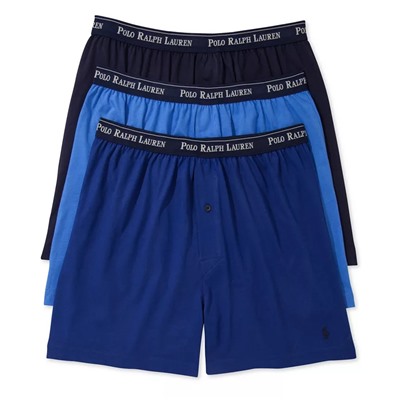 Men's 3-Pk. Cotton Classic Knit Boxers