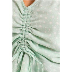 Top Verde y blanco