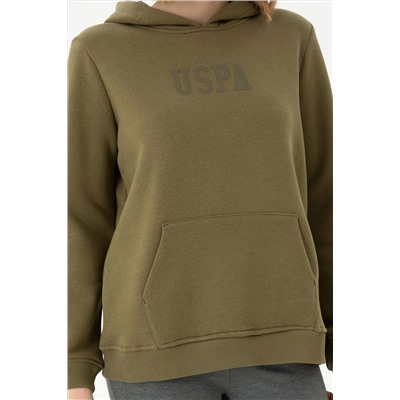 Kadın Haki Basic Sweatshirt