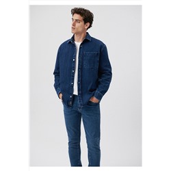 MaviIndigo Gömlek Loose Fit / Bol Rahat Kesim 0210722-18790