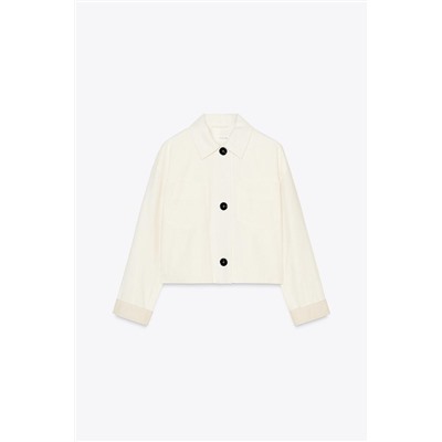 CHAQUETA CORTA CON LINO