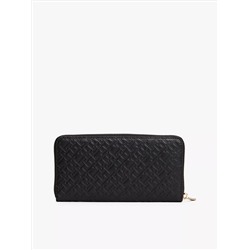 Embossed Allover Monogram Large Wallet