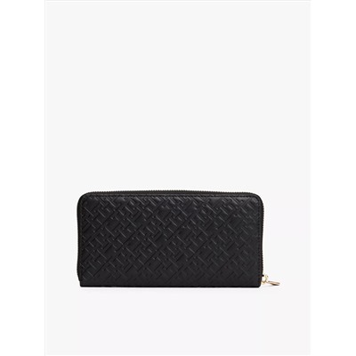 Embossed Allover Monogram Large Wallet