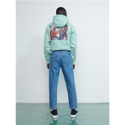 Jeans im Carrot-Fit mit tieferem Schritt