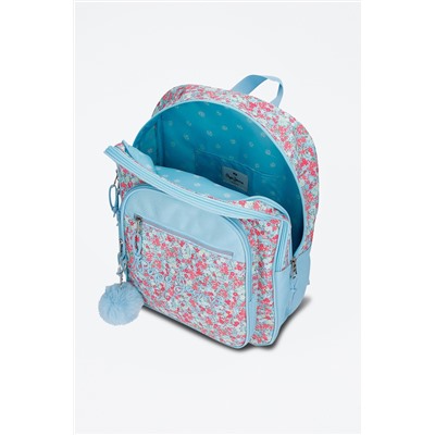 Mochila Aide Celeste y rosa