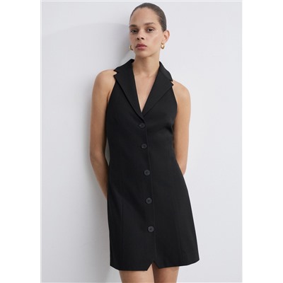 Vestido corto solapas