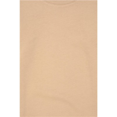 Erkek Çocuk Kum Basic Bisiklet Yaka Sweatshirt