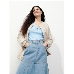 Bluse aus Strukturstoff