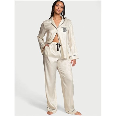 VICTORIA'S SECRET Glazed Satin Long Pajama Set