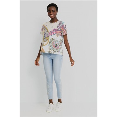 Camiseta manga corta paisley
