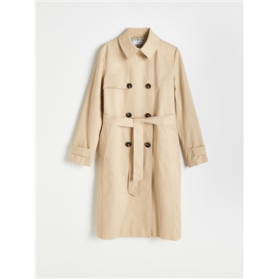 Trenchcoat mit hohem Baumwollanteil