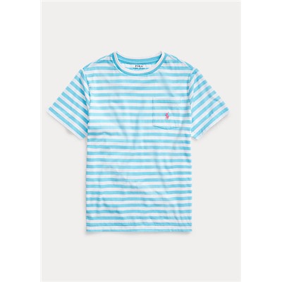 Boys 8-20 Striped Cotton-Blend Tee