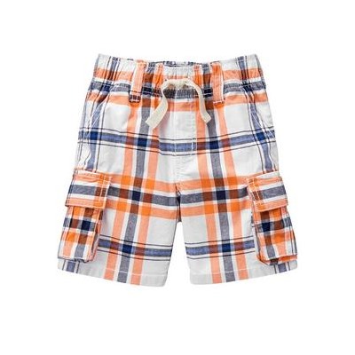 Plaid Cargo Shorts