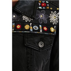Chaqueta biker vaquera slim