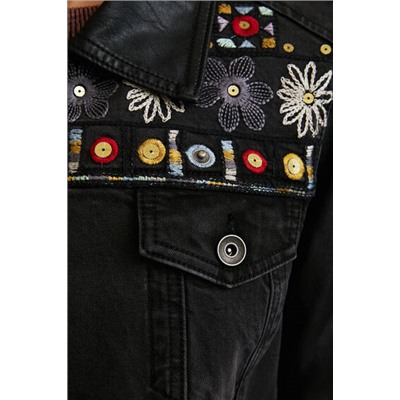 Chaqueta biker vaquera slim