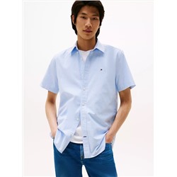Short-Sleeve Stripe Oxford Shirt