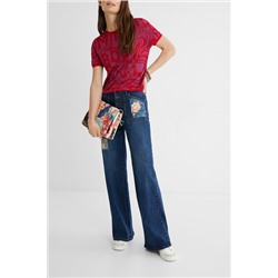 Camiseta punto jacquard