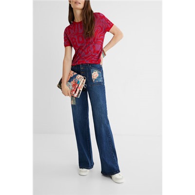 Camiseta punto jacquard