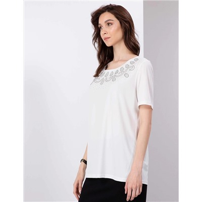 Ekru Comfort Fit Bluz