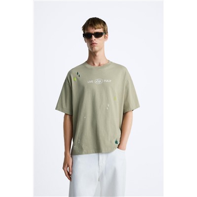 CAMISETA SALPICADURA TEXTOS
