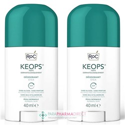 Roc Keops - Déodorant - Peau Normale - Stick - LOT 2x40 mlLot  × 2