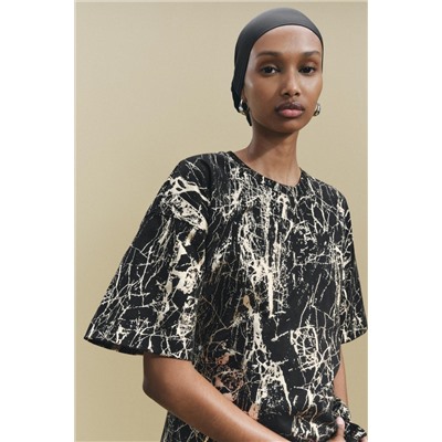 INTERLOCK METALLIC T-SHIRT